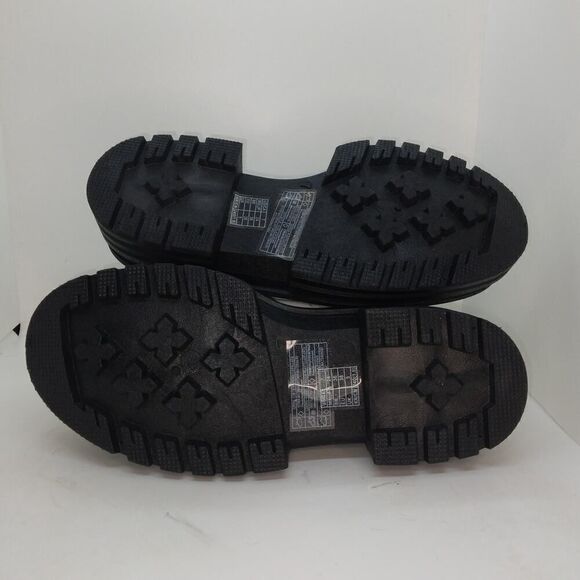 Forever 21 Womens NEW w/Tags White w/Black Combat Boots - sz. 7 - Picture 5 of 5